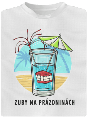 Zuby na prázdninách dětské sportovní tričko White
