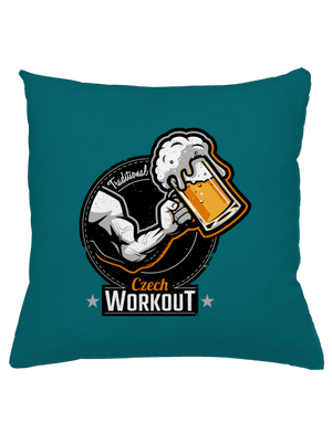 Czech Workout polštář Blue Turquoise