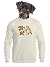 unisex mikina bez kapuce