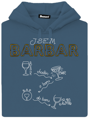 Barbar dámská mikina klokanka Denim