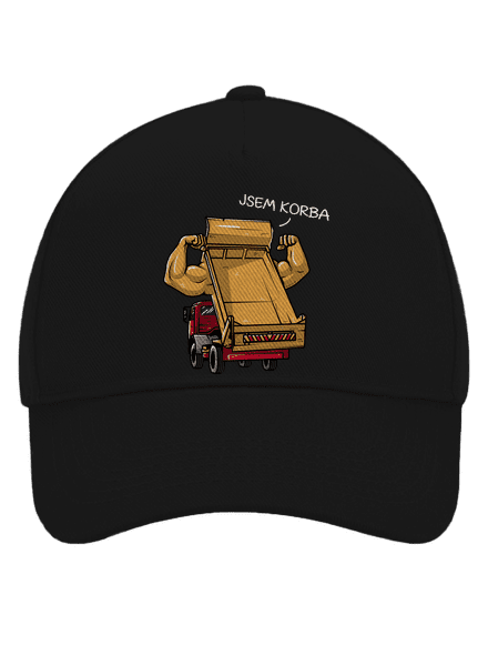Korba kšiltovka baseballka Black