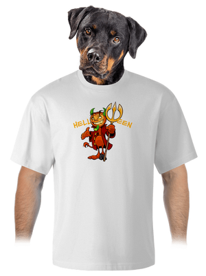 Helloween unisex tričko oversized White