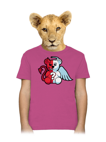 Anděl vs. ďábel dětské tričko Fuchsia