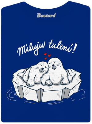 Miluju tulení dámské tričko Royal Blue Mal