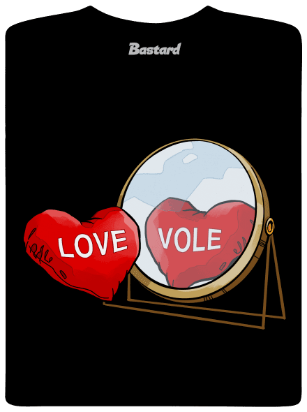 Love vole pánské dlouhý rukáv Black