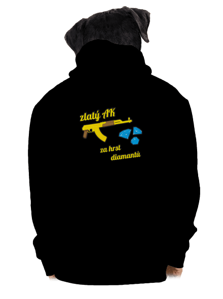 Zlatý AK pánská mikina na zip Black