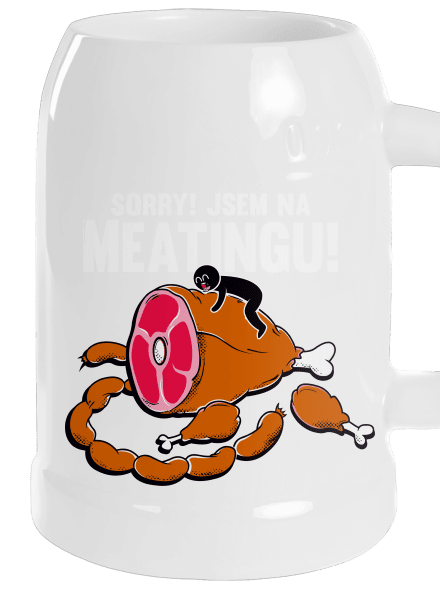 Meating půllitr White