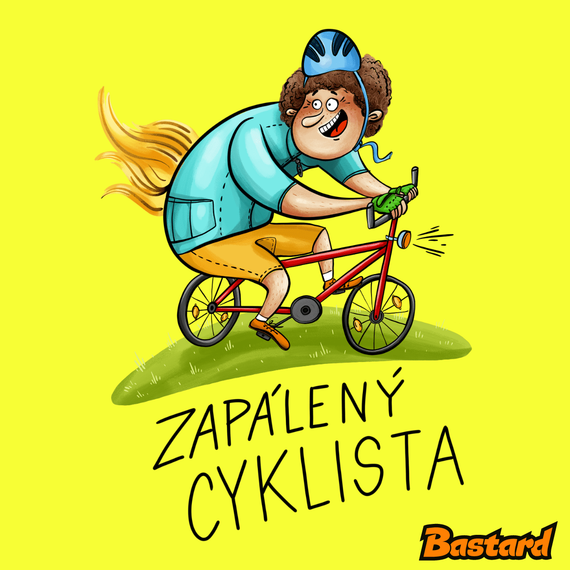 Zapálený cyklista
