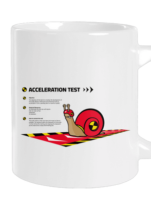 Snail test velký hrnek White