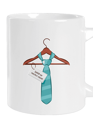 Nechci se vázat velký hrnek White