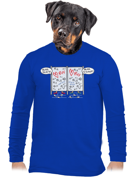 Obsazeno pánské dlouhý rukáv Royal Blue