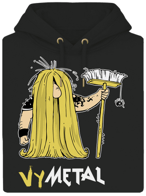 Metalista unisex mikina premium Dark Black