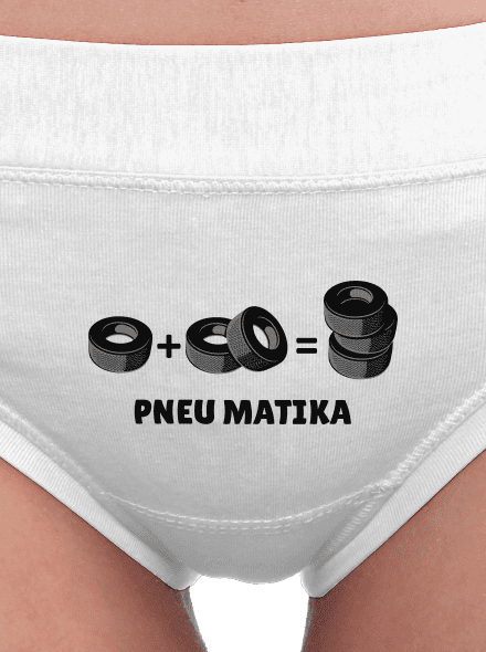 Pneu Matika dámské kalhotky White