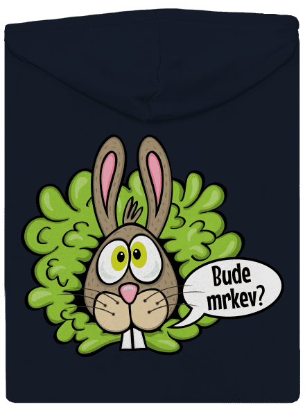 Vitamíny pro zajíčky dámská mikina na zip Navy Mal