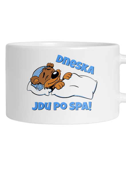 Dneska jdu po spa hrnek makronka White