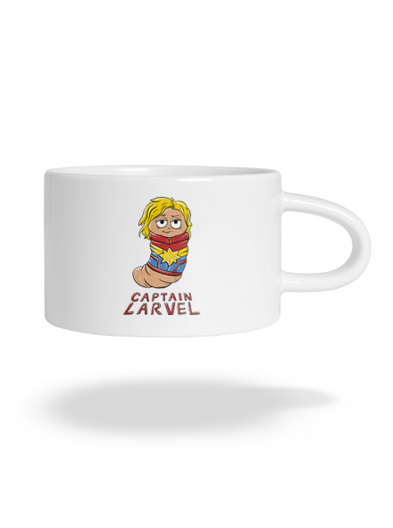 Captain Larvel hrnek makronka White