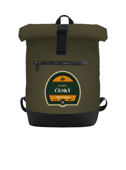 Pivní etiketa batoh Military Green