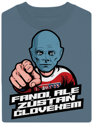 Fandi, ale zůstaň Fantomasem unisex mikina bez kapuce Nordic Blue