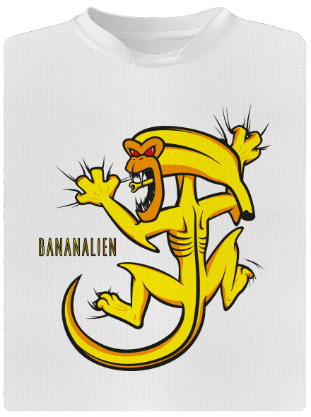 Bananalien pánské sportovní tričko White