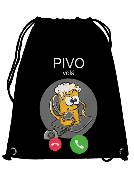 Pivo volá vak Black