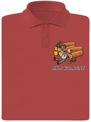 Mám kulatiny pánská polokošile Burgundy