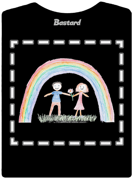 Dětské kresby - nahraj vlastní dámské tričko premium Black