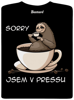 V pressu pánské tričko Black