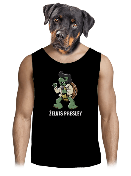 Želvis Presley pánské tílko Black