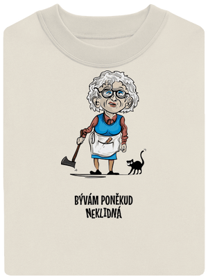 Neklidná - vlastní text unisex mikina bez kapuce Off White