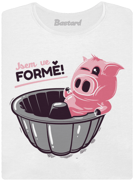 Ve formě dámské tričko premium White