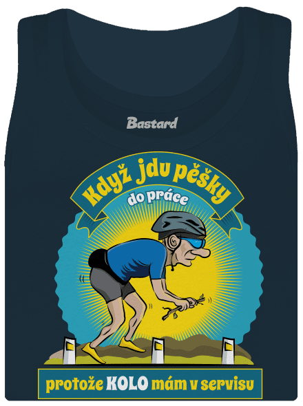 Závislost na kole dámské tílko klasické Navy