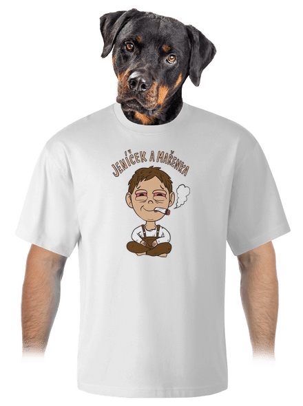 Jeníček a mařenka unisex tričko oversized White