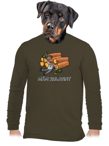 Mám kulatiny pánské dlouhý rukáv Urban Khaki