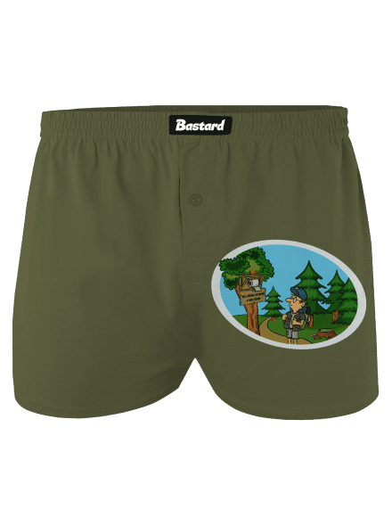 Setkání s medvědem pánské trenky Khaki