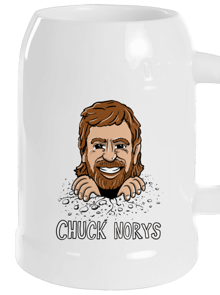Chuck Norys půllitr White