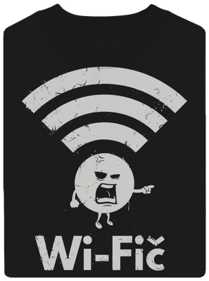 Wifič unisex mikina bez kapuce Black