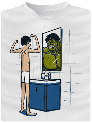 Hulk dětské sportovní tričko White