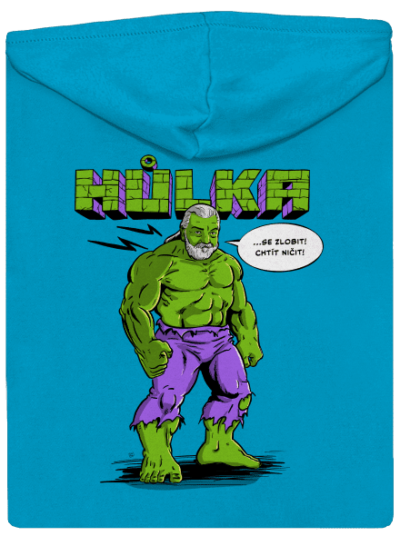 Hůlka dámská mikina na zip Blue Atol