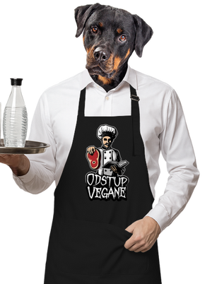 Odstup vegane zástěra Black