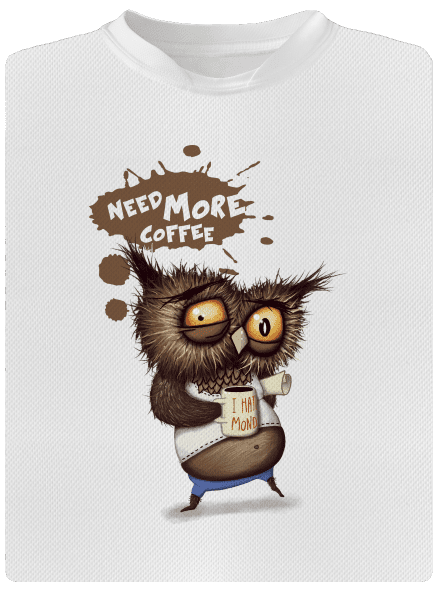 Potřebuju víc kafe dětské sportovní tričko White