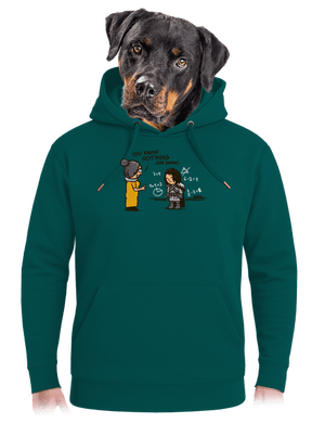 You Know Nothing unisex mikina premium Emerald Green