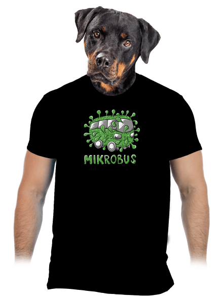 Mikrobus pánské tričko Black
