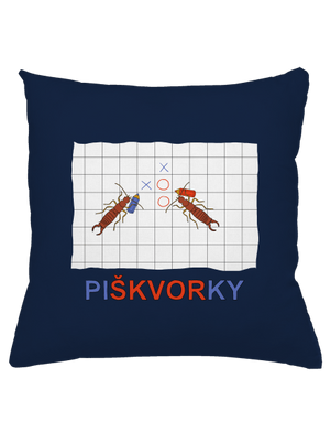Škvoří piškvorky polštář Dark Navy