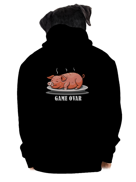 Game ovar pánská mikina na zip Black