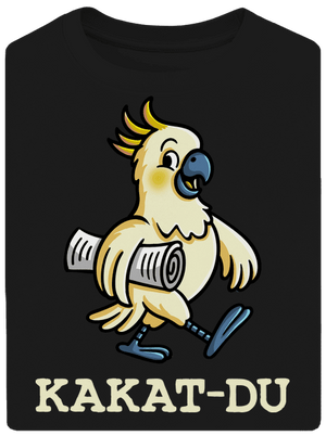 Kakat-du unisex tričko oversized Black