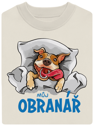 Můj obranář unisex mikina bez kapuce Off White