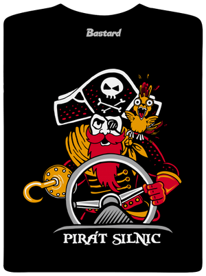 Pirát silnic pánské tričko Black