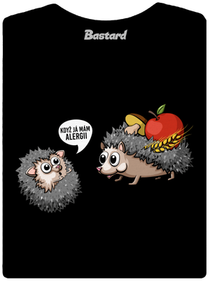 Alergický ježek dámské tričko Black