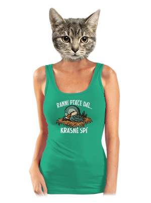 Ranní ptáče spí dámské tílko klasické Mint Mal