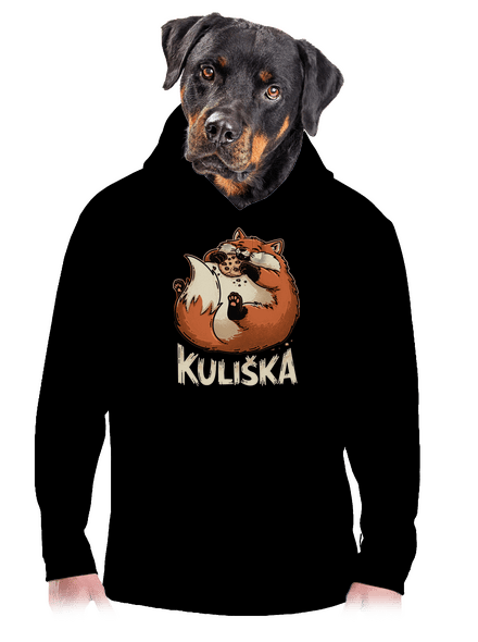 Kuliška pánská mikina klokanka Black